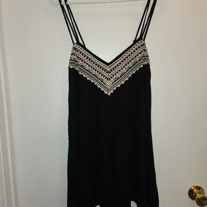 Size Small Black Flowy American Eagle Tank Dress